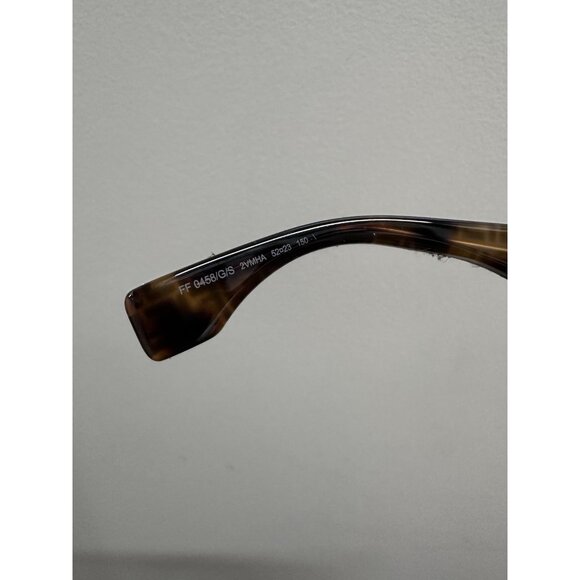 Fendi Acetate Sunglasses Havana Pattern Brown Logo Oversized - Picture 9 of 9